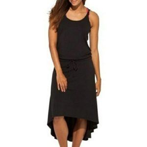 CALIA: Black High Low Dress AB078